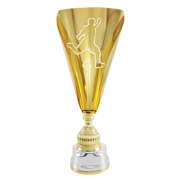 Presea Trofeo Dorado Soccer Laser